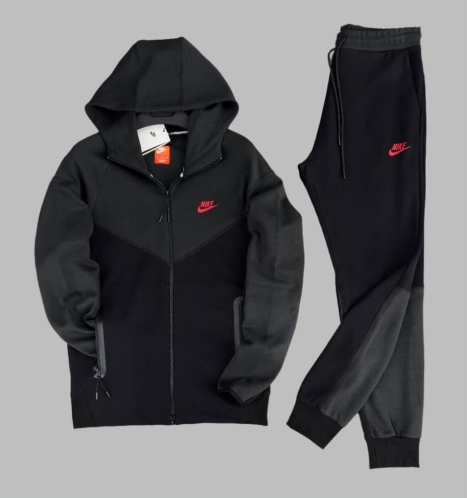 Nike Tech Fleece Új Széria Szürke Fekete Narancs