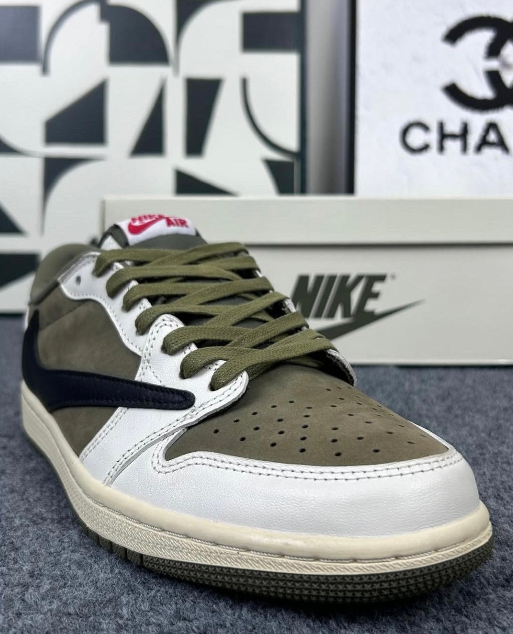 Jordan 1 Low Travis Scott Medium Olive