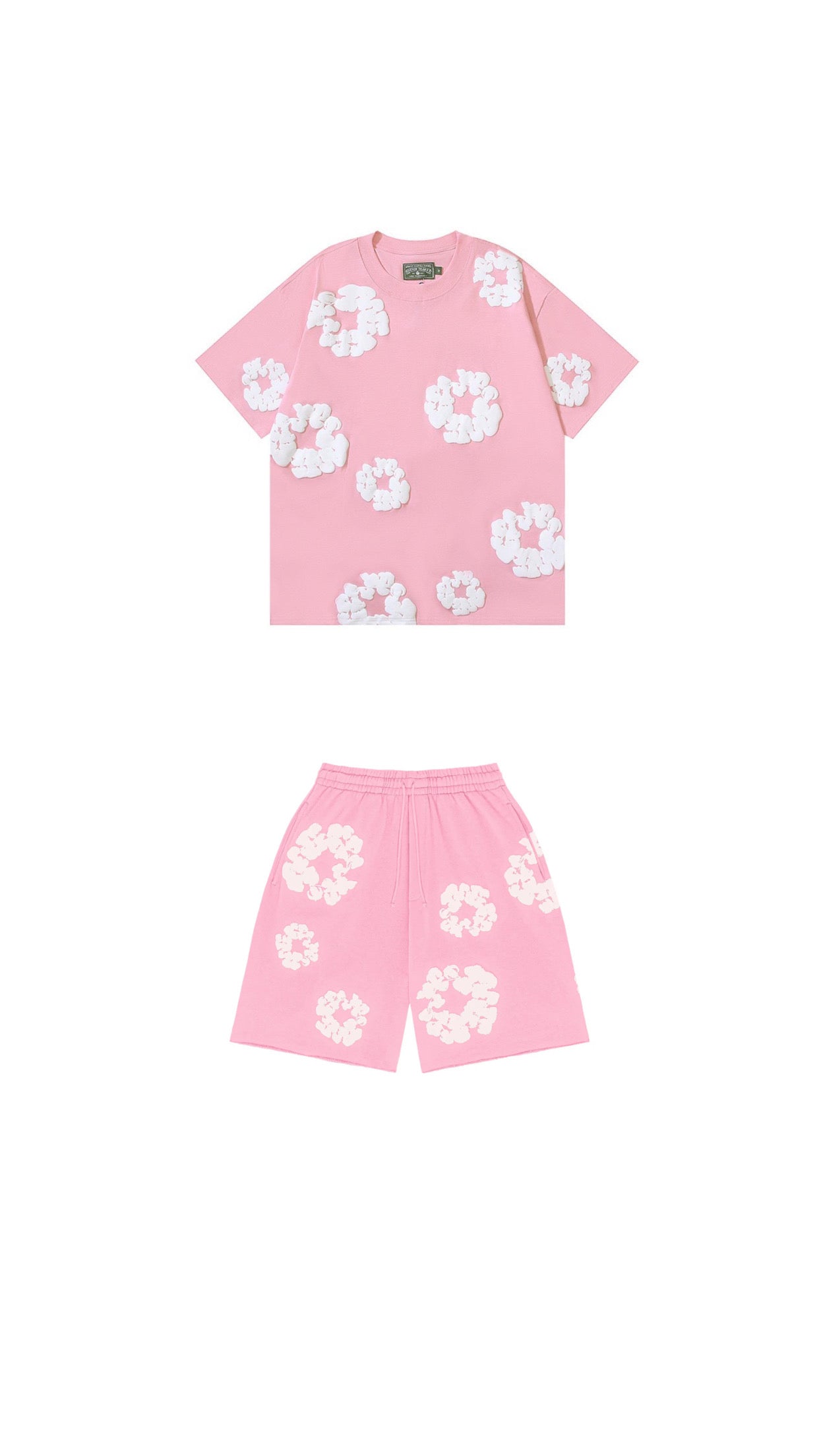 Denim Tears Pink White Rövidszett
