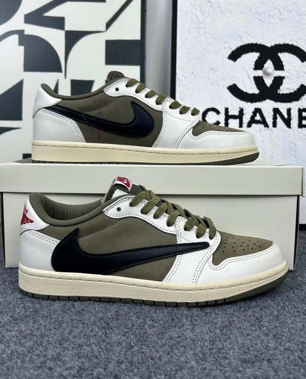 Jordan 1 Low Travis Scott Medium Olive