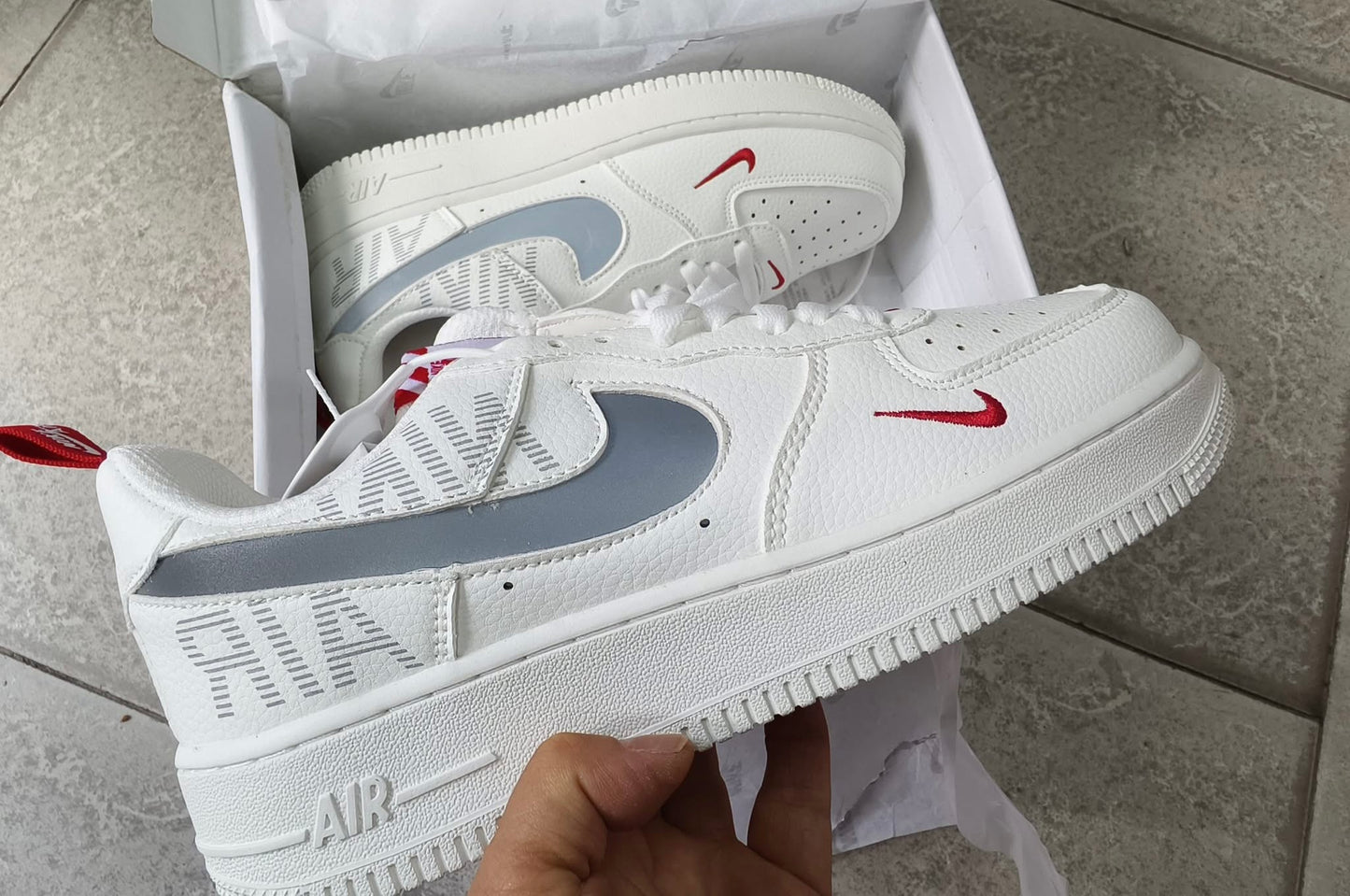 Nike Air Force 1 Roșu alb
