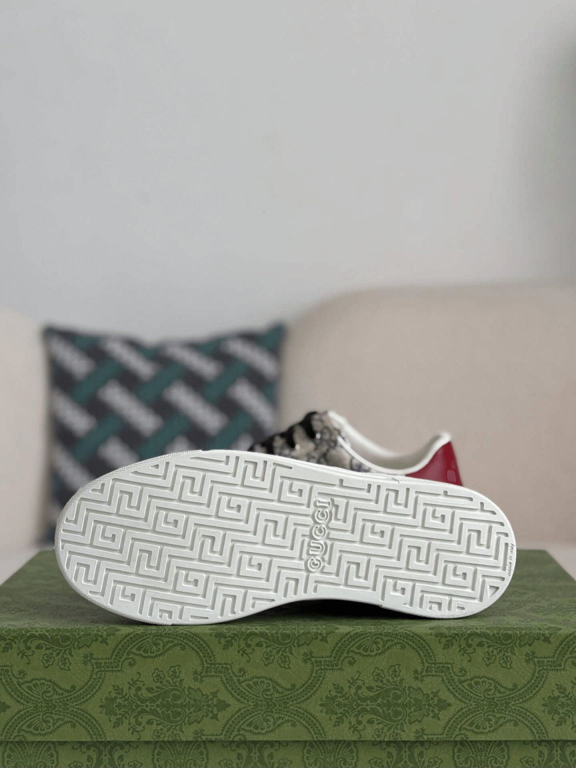 Gucci Ace Sneaker – Fehér GG Logós Bőr