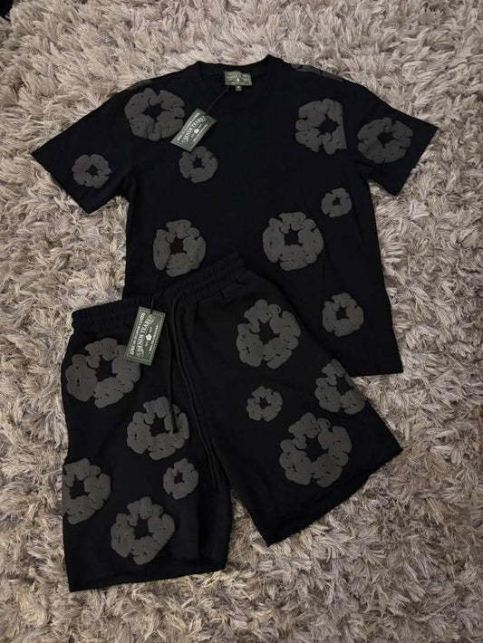 Denim Tears Black Grey Rövidszett