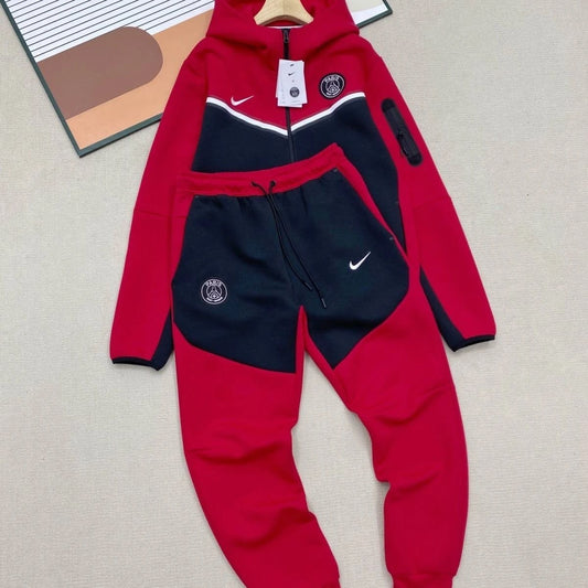 Nike Tech Fleece Paris Saint-Germain Szett-Red Black White