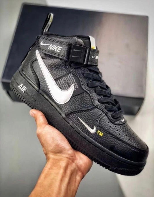 Nike Air Force 1 Utility High Schwarz Weiß