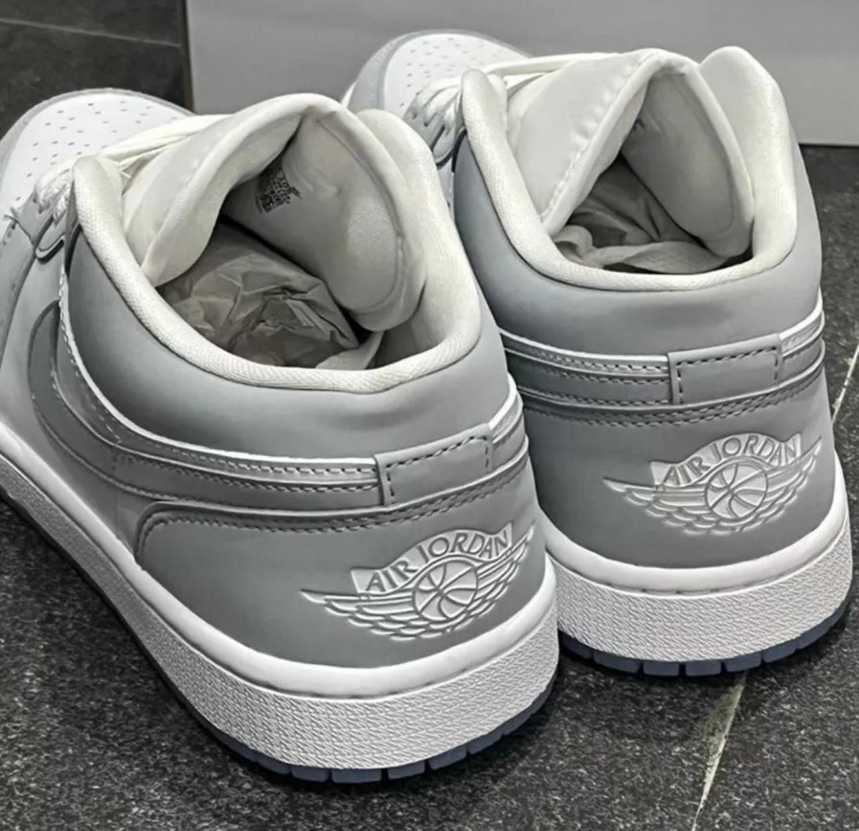 Air Jordan 1 Low Grey-White