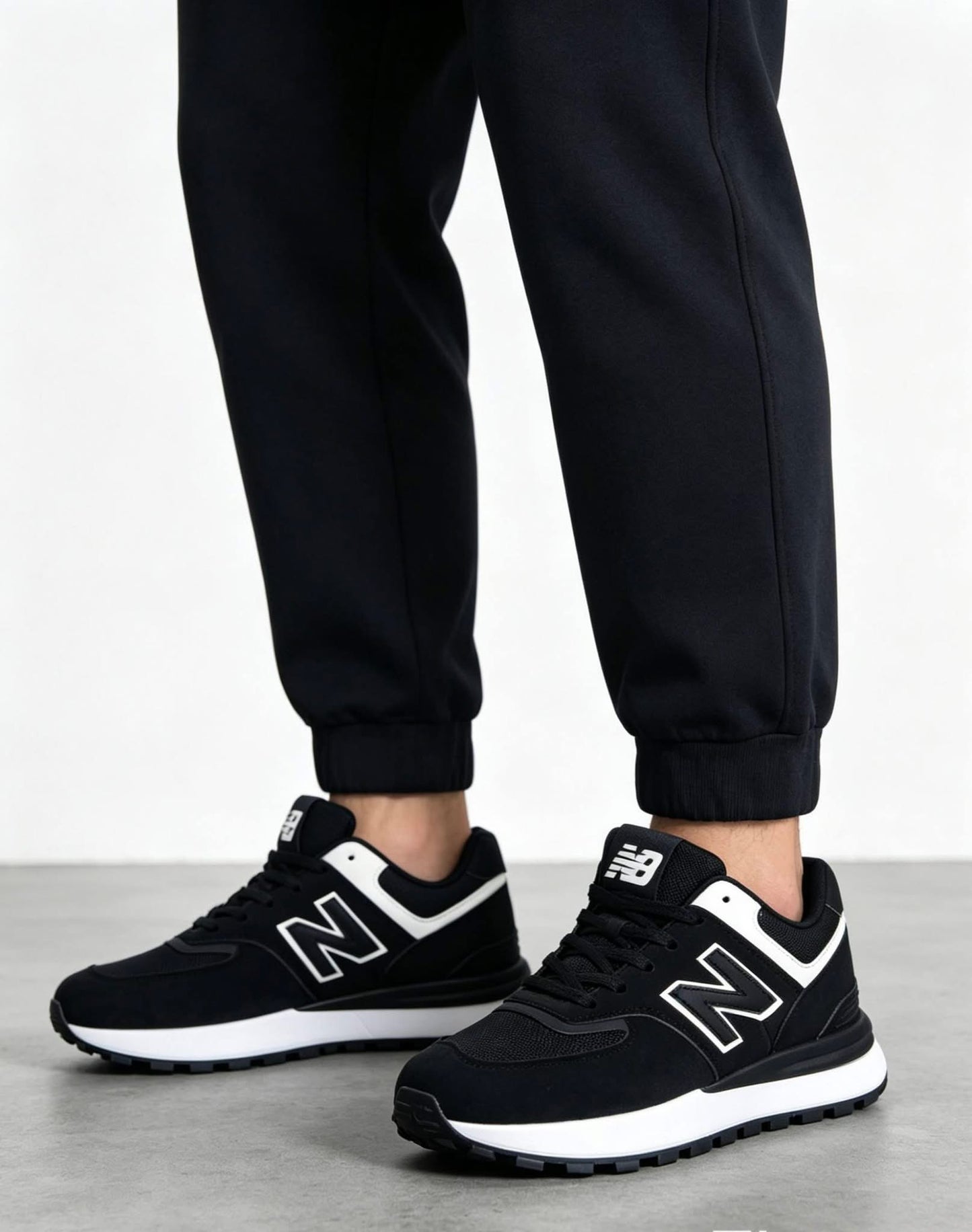 New Balance 574 Black White
