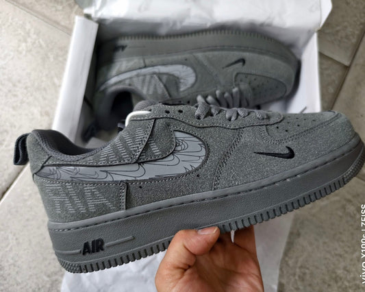 Nike Air Force 1 Grau Schwarz