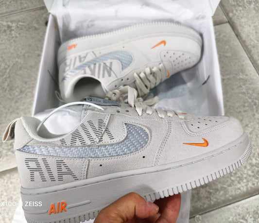 Nike Air Force 1 Weiß Orange