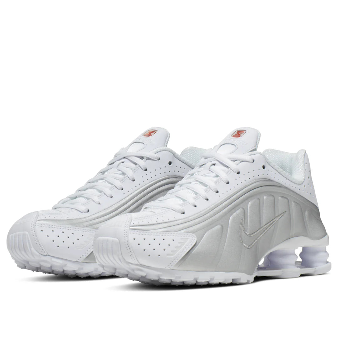 Nike Shox R4 White Silver