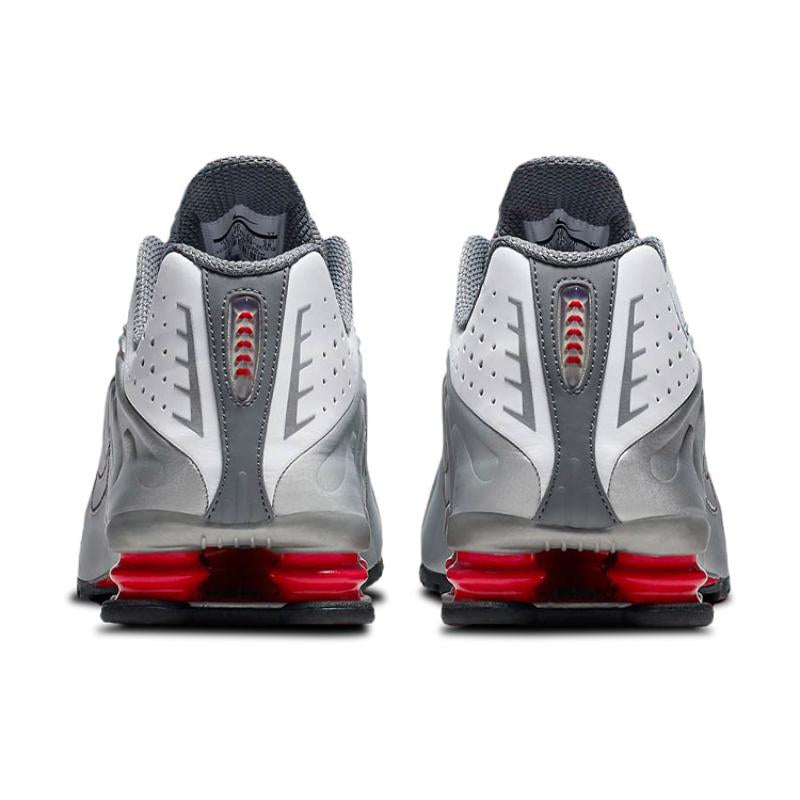 Nike Shox R4 Metallic Silver Comet Red
