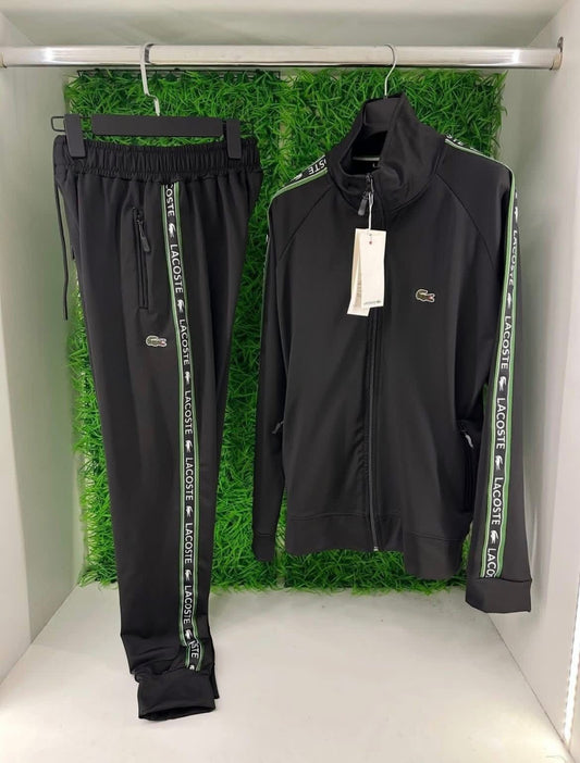 Lacoste Fekete Feliratos Melegítő Szett