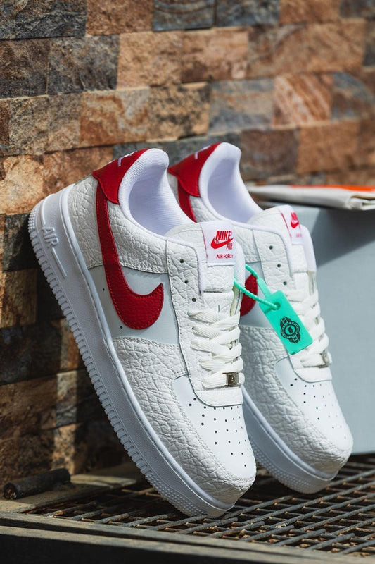 Nike Air Force 1 alb-roșu