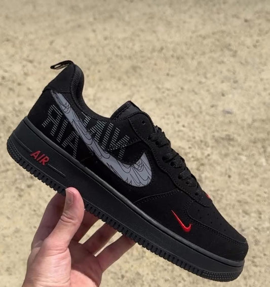 Nike Air Force 1 Black & Red