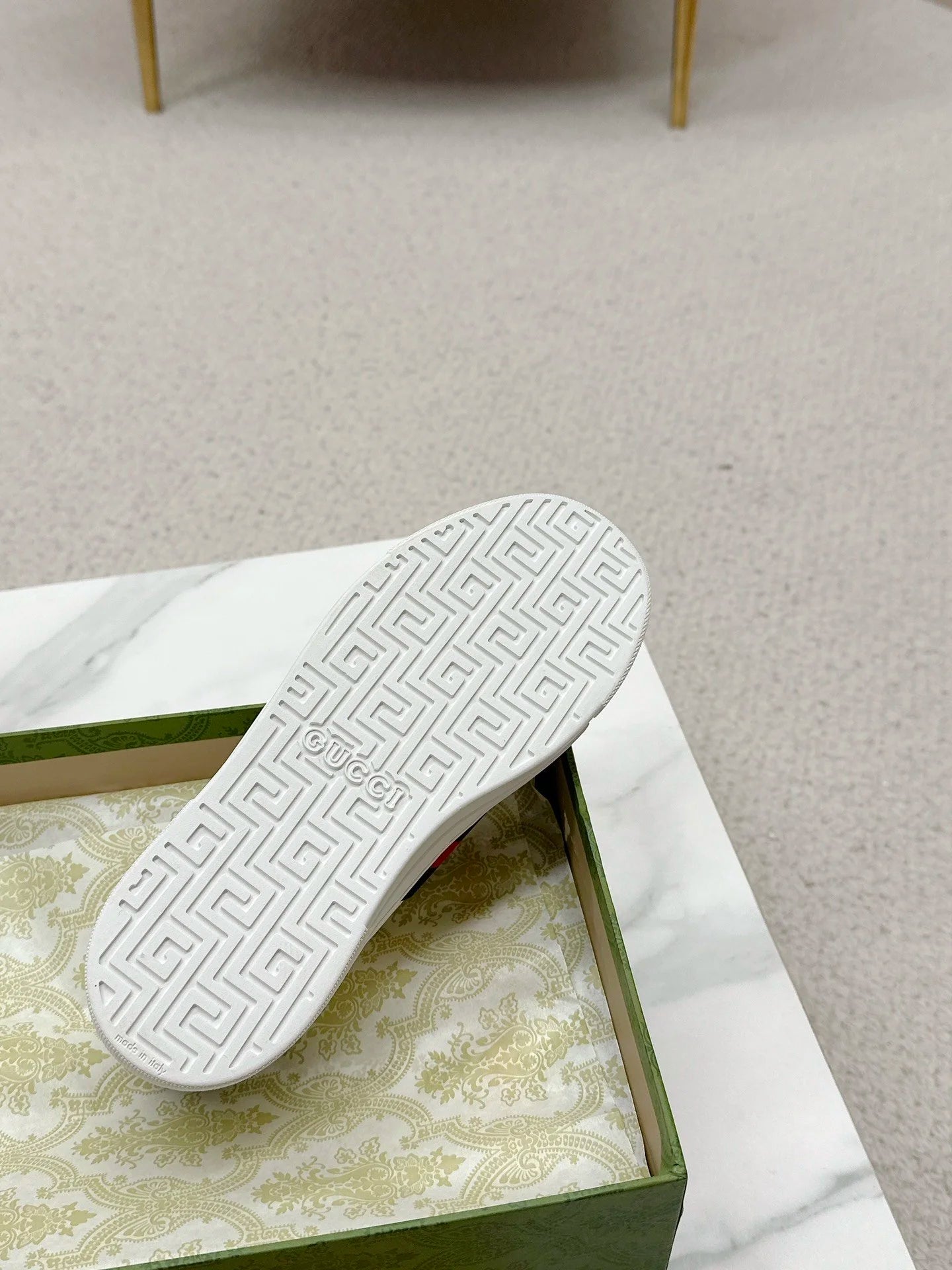 Gucci Ace Bee & Star Hímzett Logó Fehér Bőr