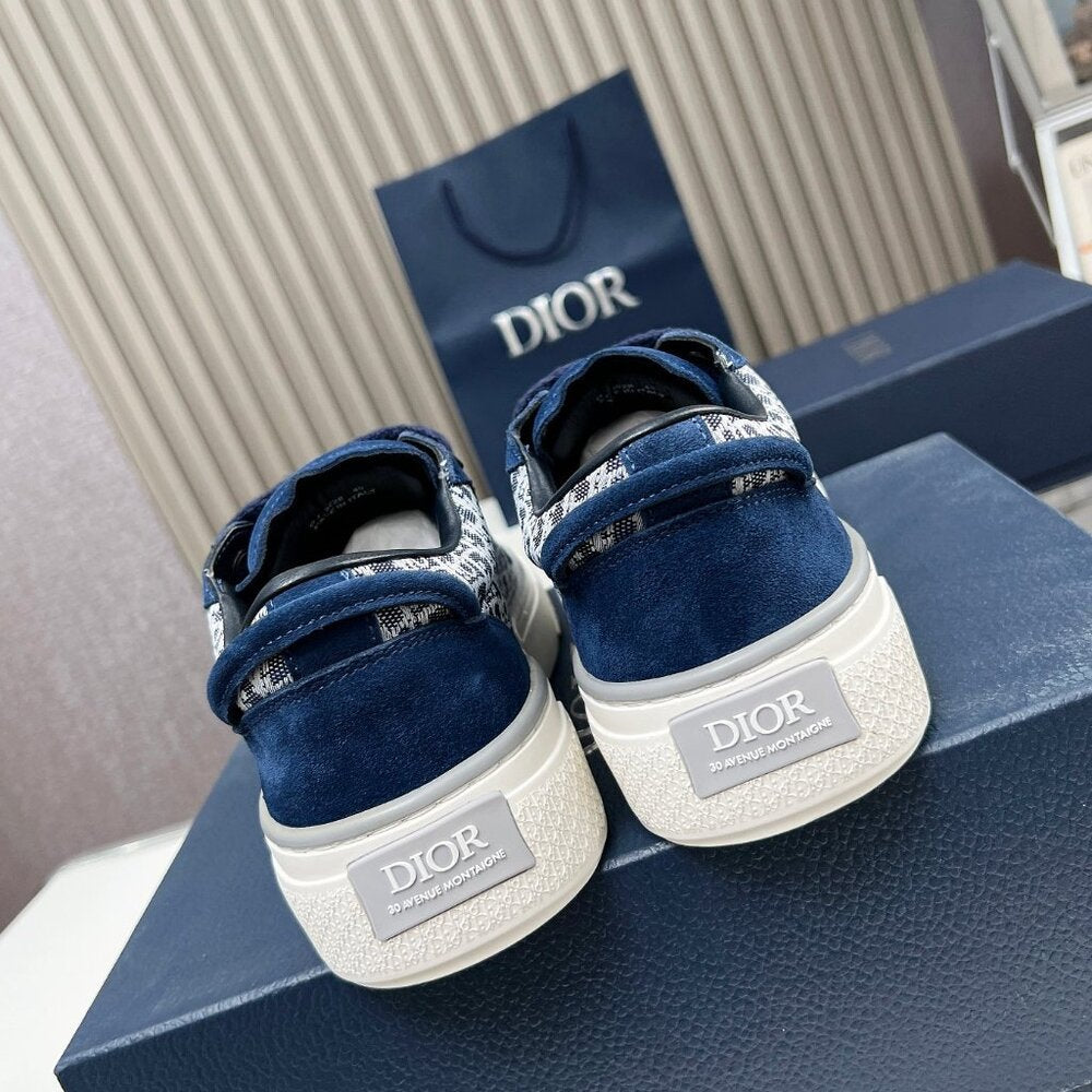 Dior B33 Cipő Sötétkék Ferde Jacquard