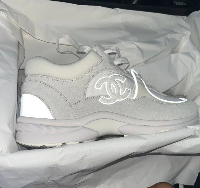Chanel Low Daim Triple White Reflectiv