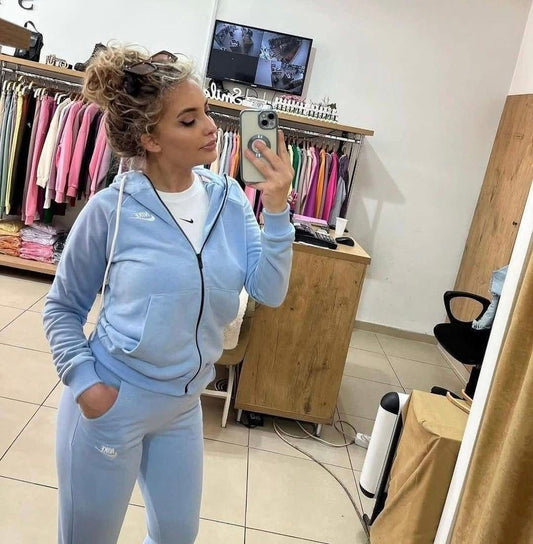 Nike Turquoise Set Leisure Capuch