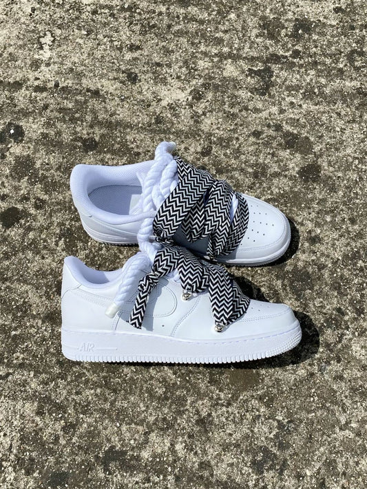 Nike Air Force 1 White Rope Lanvin Schwarz/Weiß