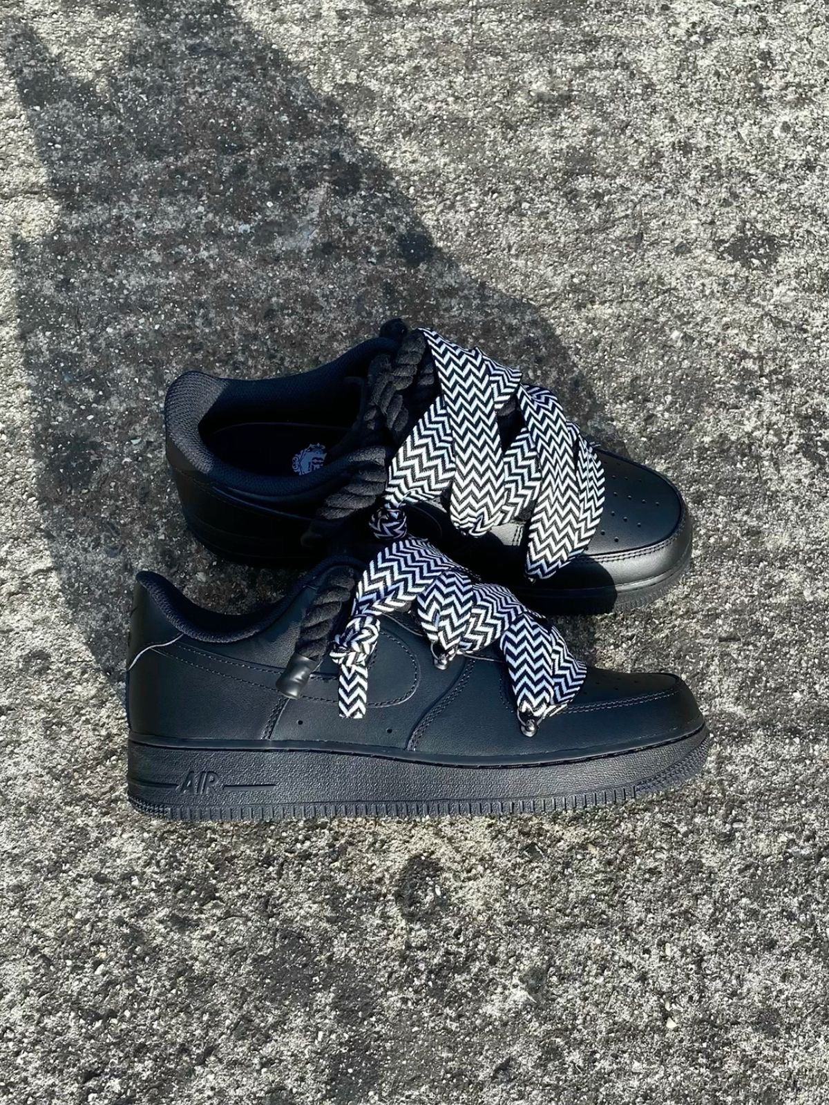 Nike Air Force 1 Black Rope Lanvin negru/alb