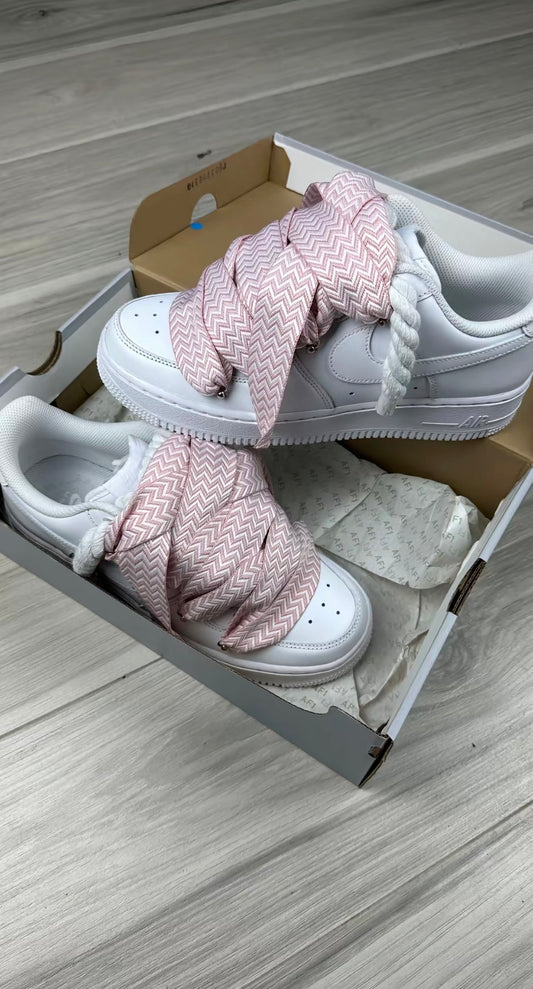 Nike Air Force 1 Weißes Seil Lanvin Pink