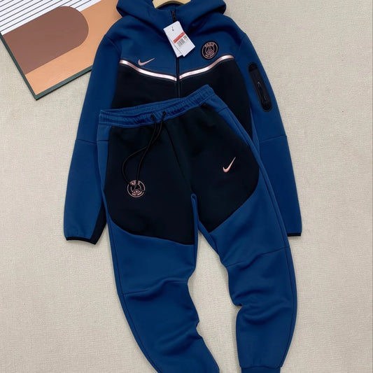 Nike Tech Fleece Paris Saint-Germain Szett-Black Blue Gold